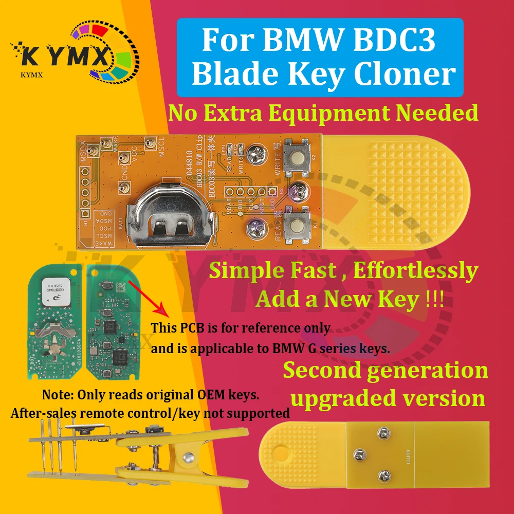 For BMW G Series Matching Tool Key Adding No Disassembly Match N5F-ID21A IC 3248A-ID21A ID49 chip Series G20 G11 Key Programming
For BMW G Series Matching Tool Key Adding No Disassembly Match N5F-ID21A IC 3248A-ID21A ID49 chip Series G20 G11 Key Programming