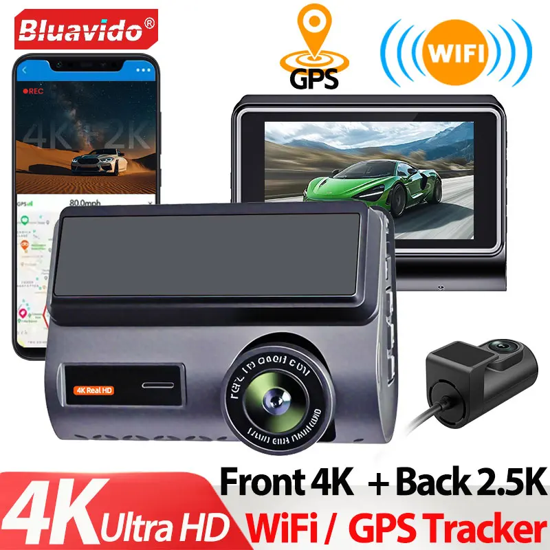 4K Ultra HD Dash Cam Front and Rear 2.5K Dual Camera Night Vision 3'' Screen WiFi GPS Tracking 24H Parking Monitor Reverse Aid
4K Ultra HD Dash Cam Front and Rear 2.5K Dual Camera Night Vision 3'' Screen WiFi GPS Tracking 24H Parking Monitor Reverse Aid