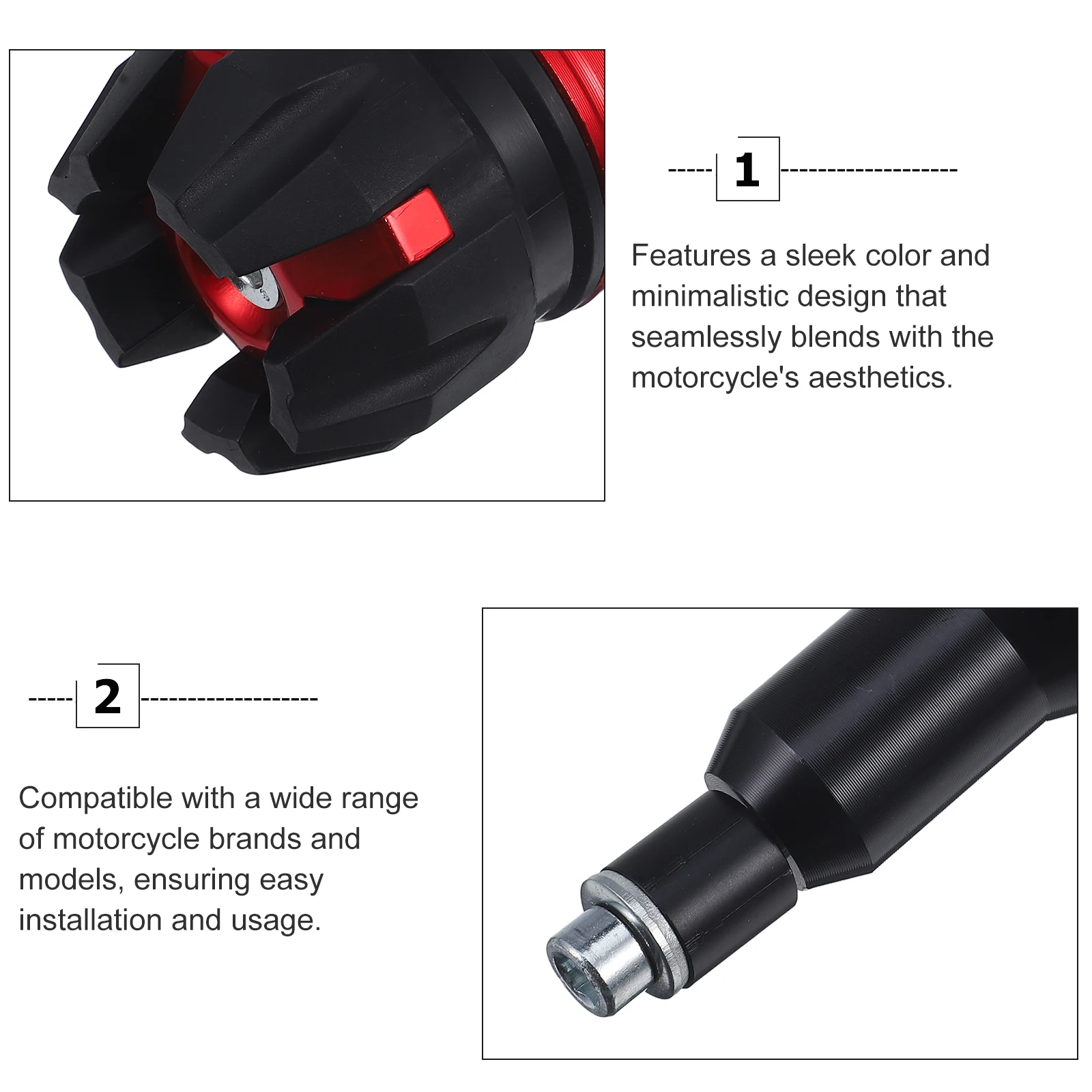 Motorcycle Handlebar Plug Crash Protection Firm Rubber Durable Plastic Aluminum Alloy Impact Resistant Body Protection Stylish
Motorcycle Handlebar Plug Crash Protection Firm Rubber Durable Plastic Aluminum Alloy Impact Resistant Body Protection Stylish