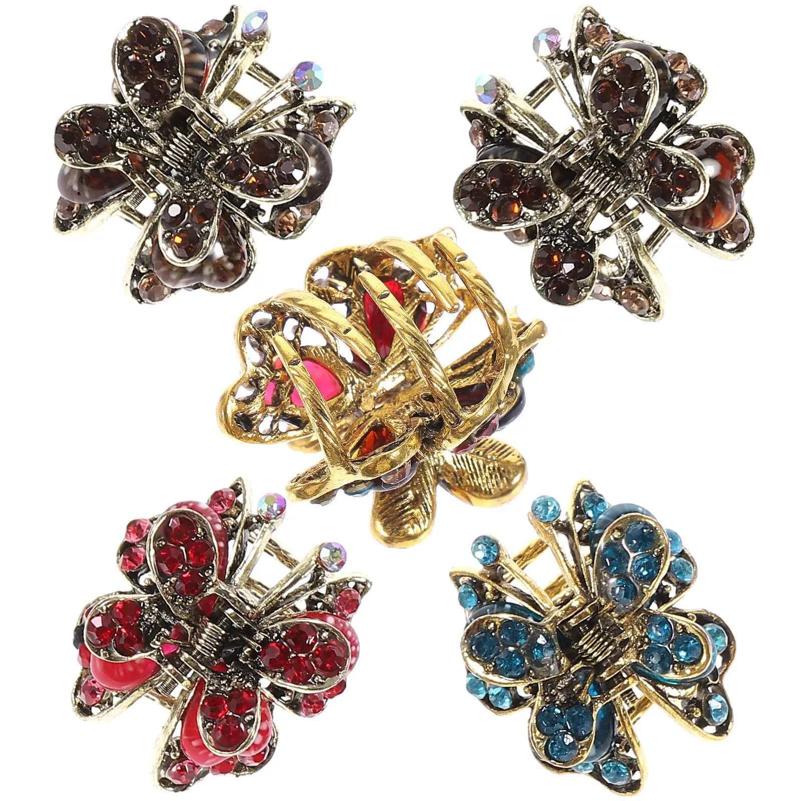 5 Pcs Mini Claw Hair Clips Rhinestone Snap for Women Pins Styling Rhinestones Girl
5 Pcs Mini Claw Hair Clips Rhinestone Snap for Women Pins Styling Rhinestones Girl