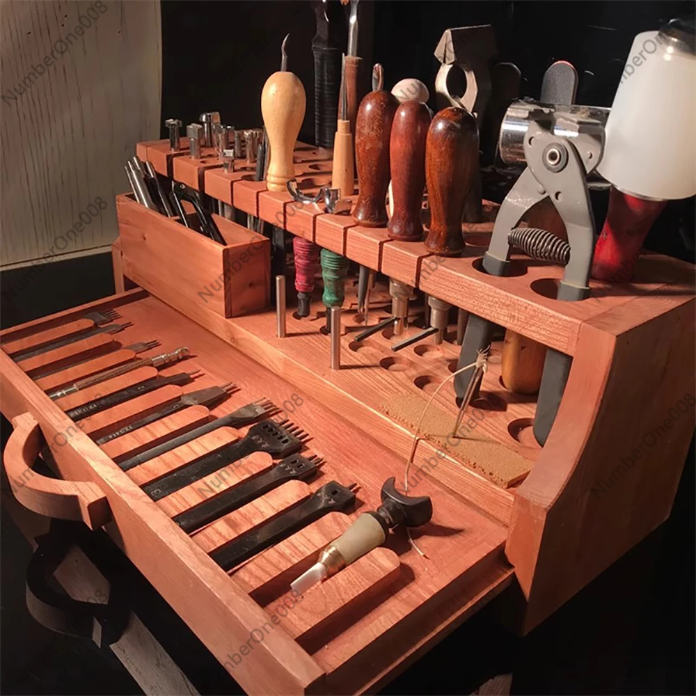 Multi-Functional Practical Leather Tool Holder DIY Handmade Leathercraft Carving Cutting Tools High-End Elmwood Storage Rack
Multi-Functional Practical Leather Tool Holder DIY Handmade Leathercraft Carving Cutting Tools High-End Elmwood Storage Rack