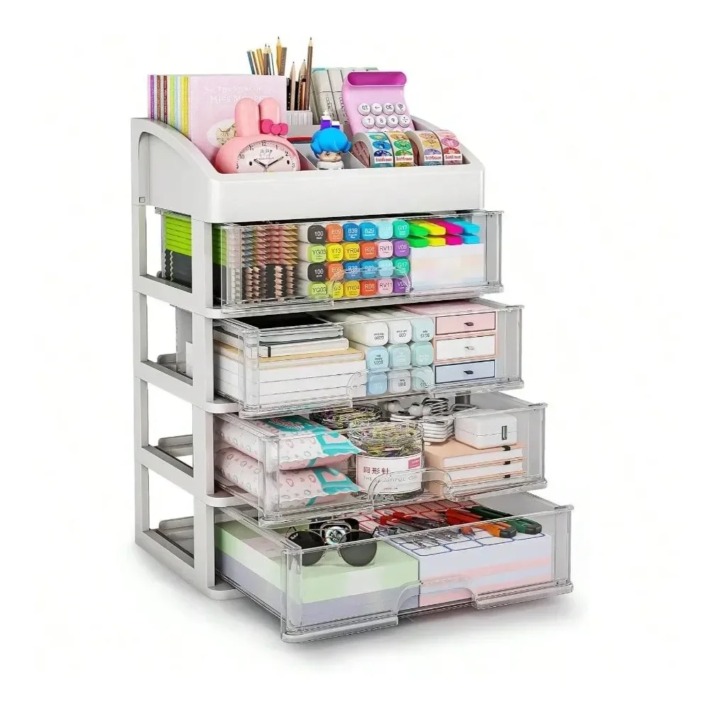 Organizer With 4 Drawer Storage, Desktop Drawers Organizer OfficeSchool Supplies, Plastic Stationary Makeup Organizer, Desk Sto
Organizer With 4 Drawer Storage, Desktop Drawers Organizer OfficeSchool Supplies, Plastic Stationary Makeup Organizer, Desk Sto
