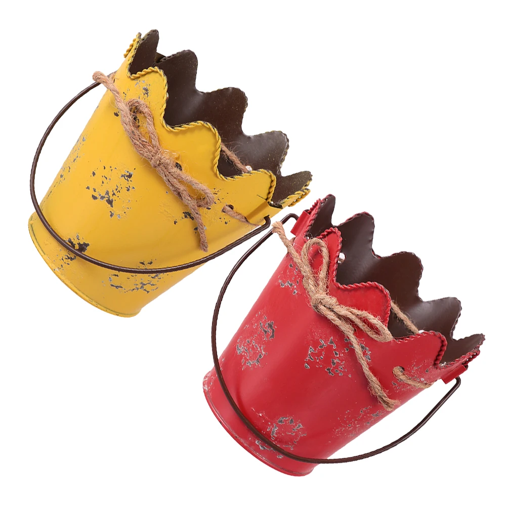 2pcs Iron Flower Pots Retro Vintage Durable Mini Planters Succulent Thumb Decorative Garden Pail Metal Planter
2pcs Iron Flower Pots Retro Vintage Durable Mini Planters Succulent Thumb Decorative Garden Pail Metal Planter
