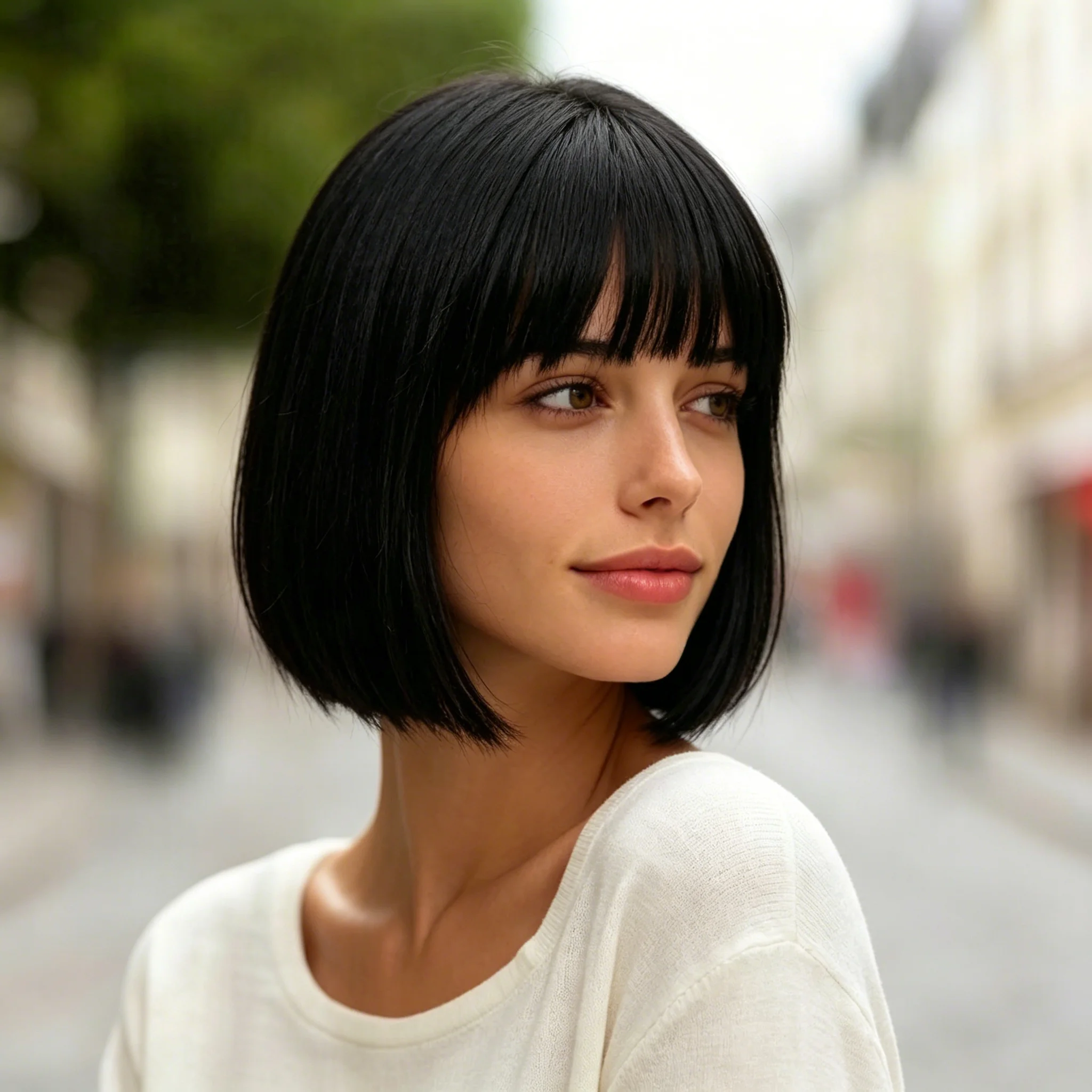 Natural Black Short Bob Wig 100% Human Hair with Full Bang Machine Made Glueless Realistic Breathable Lightweight Comfortable
Natural Black Short Bob Wig 100% Human Hair with Full Bang Machine Made Glueless Realistic Breathable Lightweight Comfortable