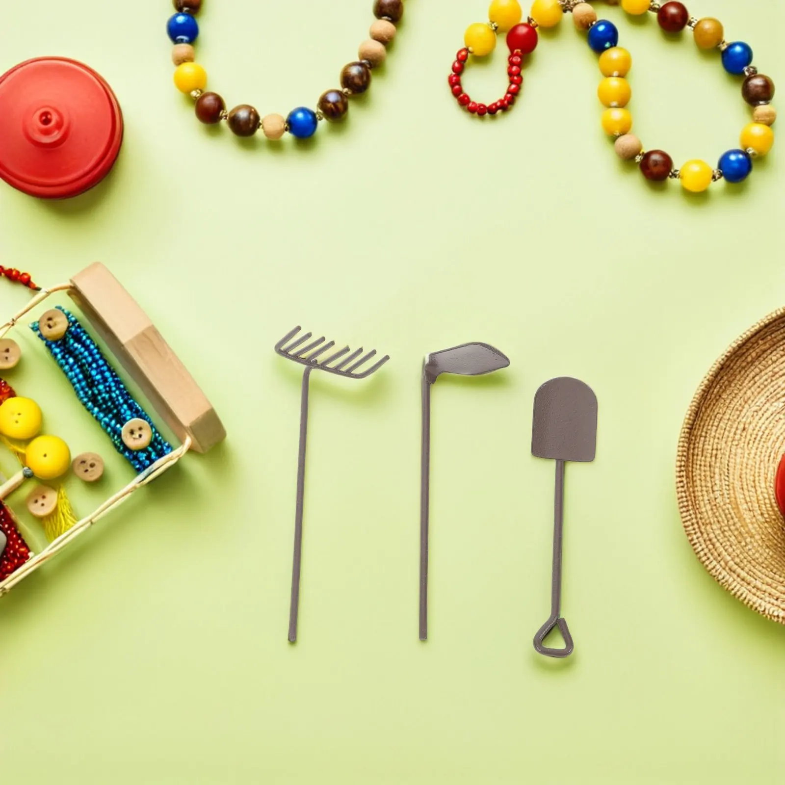 8Pcs Miniature Garden Tools Set for Dollhouse Gardens Fairy Gardens Succulent Arrangements Desktop Decor Mini Wheelbarrow Shovel
8Pcs Miniature Garden Tools Set for Dollhouse Gardens Fairy Gardens Succulent Arrangements Desktop Decor Mini Wheelbarrow Shovel
