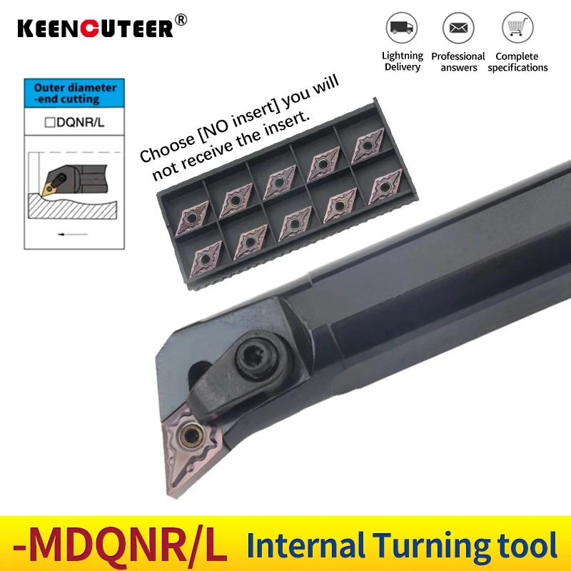 1pc S20R-MDQNR11 S25S-MDQNR11 Internal Turning Tool Holder DNMG Carbide Inserts Lathe Bar CNC Cutting Tools Set
1pc S20R-MDQNR11 S25S-MDQNR11 Internal Turning Tool Holder DNMG Carbide Inserts Lathe Bar CNC Cutting Tools Set