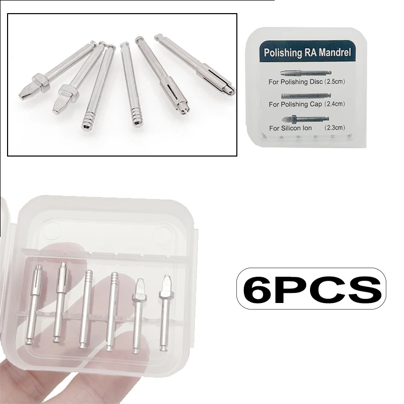 6PCS Dental Super Roots Canal RA Mandrel for Polishing Disc Cap Silicon Ion Precision Technology Dental Tools
6PCS Dental Super Roots Canal RA Mandrel for Polishing Disc Cap Silicon Ion Precision Technology Dental Tools
