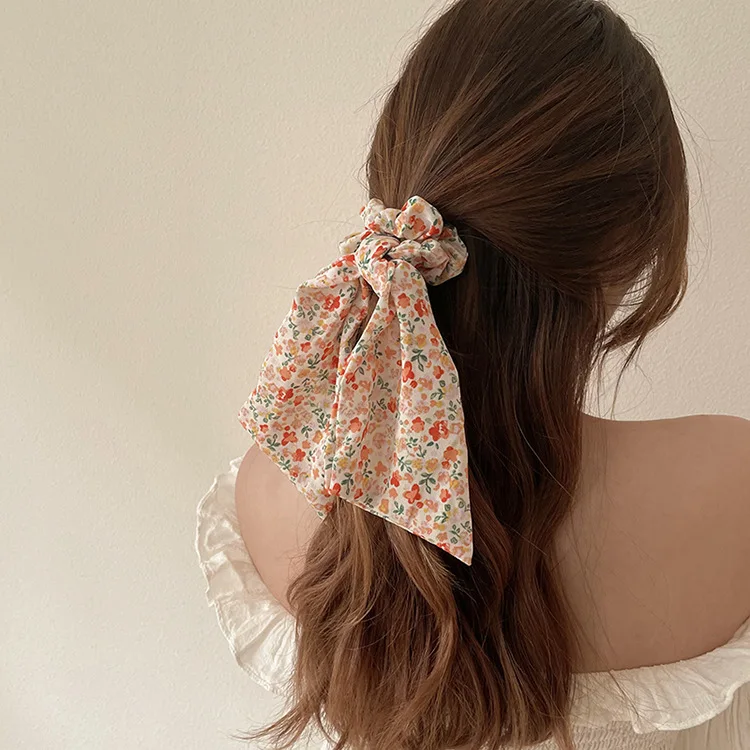 Small Floral Ribbon Headwrap Scrunchie Korean Fresh Long Tail Bow Fabric Hair Tie Ethereal Tassel for Daily Home
Small Floral Ribbon Headwrap Scrunchie Korean Fresh Long Tail Bow Fabric Hair Tie Ethereal Tassel for Daily Home