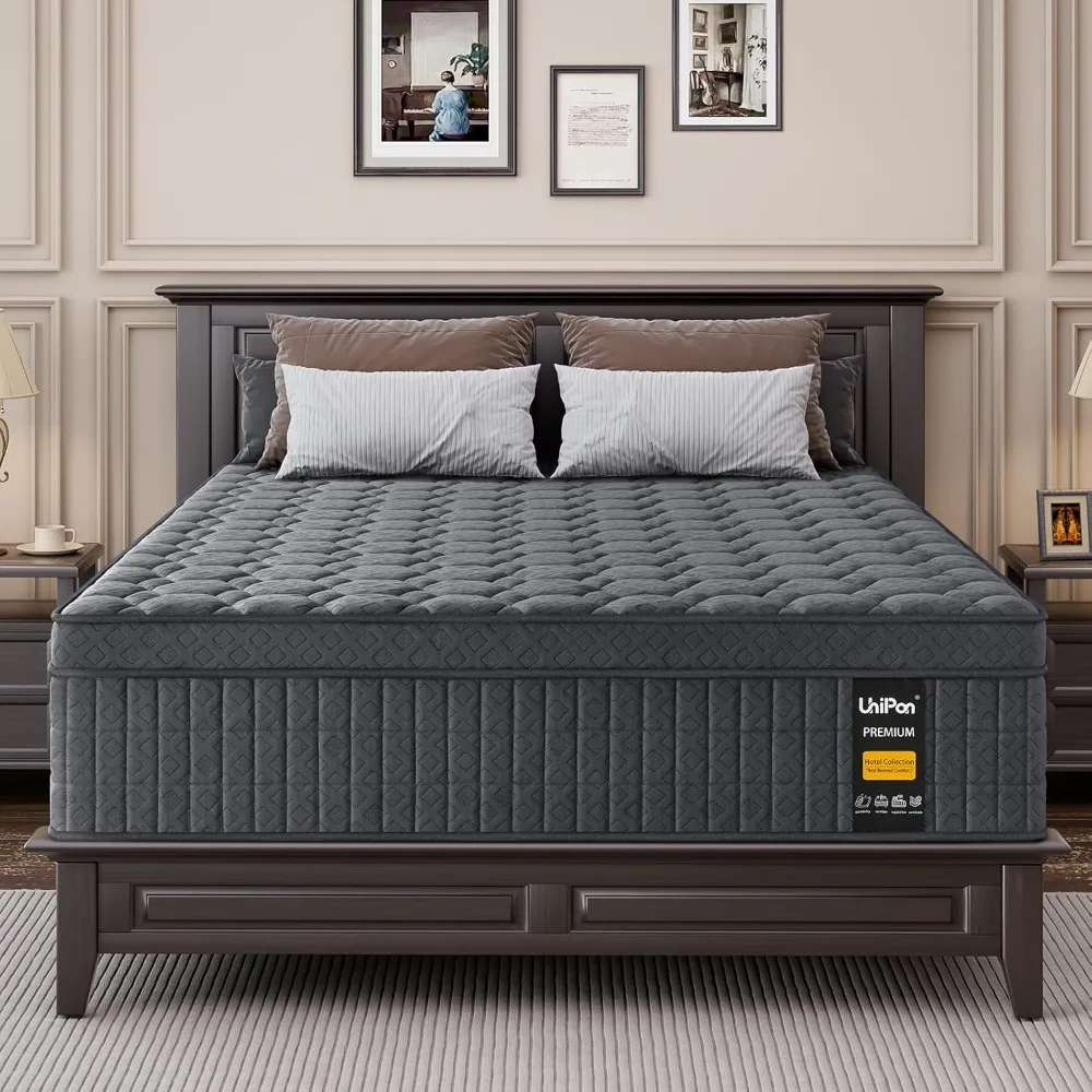 King Size Mattress, 14 inch Hybrid Mattress with Extra Back and Lumbar Hip Support, Fiberglass Free, 365 Nights Trial.
King Size Mattress, 14 inch Hybrid Mattress with Extra Back and Lumbar Hip Support, Fiberglass Free, 365 Nights Trial.