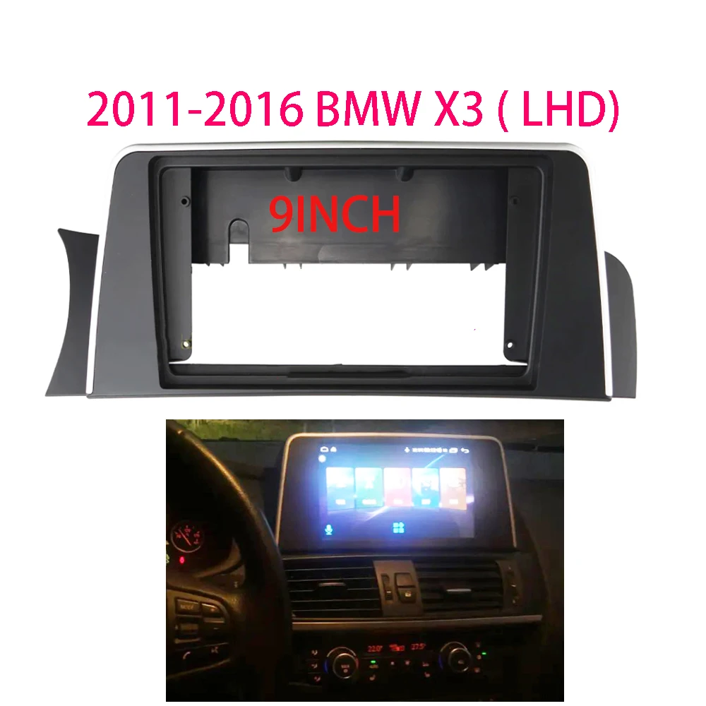 9 Inch Car Frame Fascia Adapter For BMW X3 2011-2016 Android Radio Audio Dash Fitting Panel Kit
9 Inch Car Frame Fascia Adapter For BMW X3 2011-2016 Android Radio Audio Dash Fitting Panel Kit