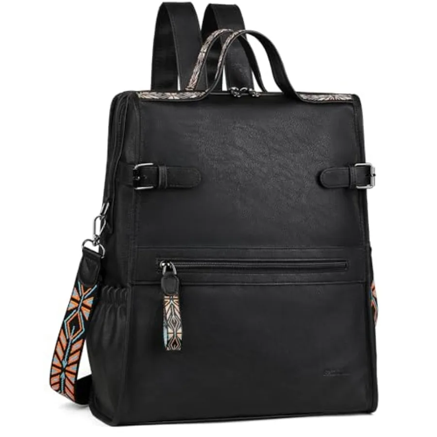 FADEON Leather Laptop Backpack for Women, Designer Ladies Work Travel Computer Backpack with Laptop Compartment Purse Black
FADEON Leather Laptop Backpack for Women, Designer Ladies Work Travel Computer Backpack with Laptop Compartment Purse Black