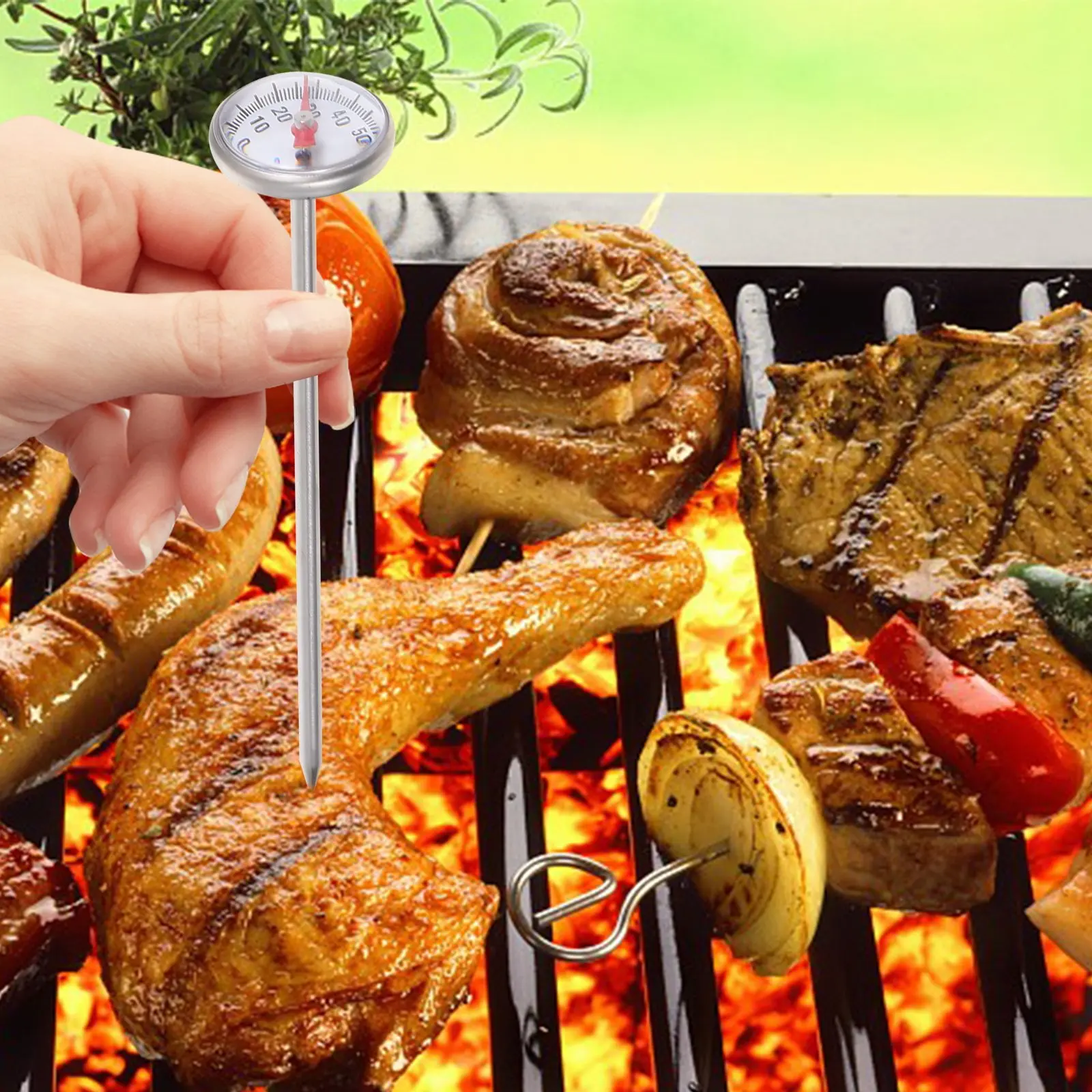 Digital Probe Thermometer Stainless Steel Waterproof Fast Accurate Food Thermometer for Milk Bottle Water Oil Meat Cooking
Digital Probe Thermometer Stainless Steel Waterproof Fast Accurate Food Thermometer for Milk Bottle Water Oil Meat Cooking