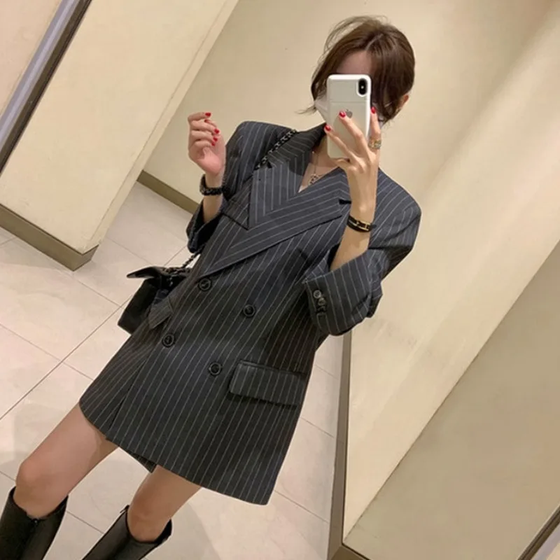 Stripe Women Blazer Formal Slim Blazers Lady Office Work Suit Jackets Coat Female Korea Casual Short Blazer Femme
Stripe Women Blazer Formal Slim Blazers Lady Office Work Suit Jackets Coat Female Korea Casual Short Blazer Femme