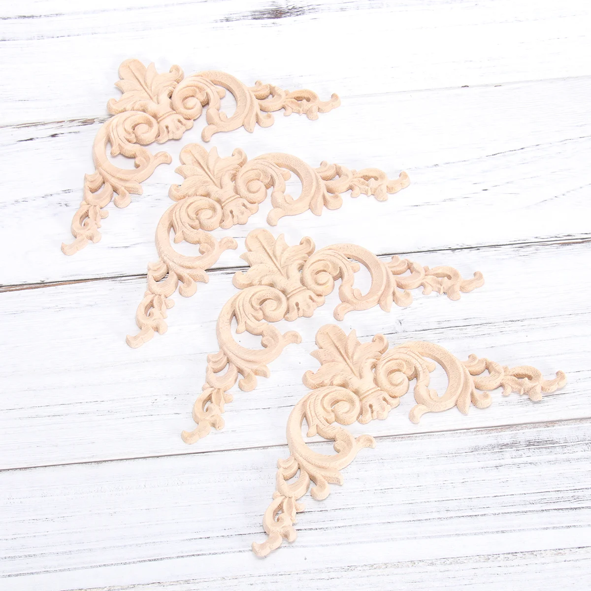 4Pcs Wood Carved Corner Onlay Applique Unpainted Frames Decorative Trim for Walls Doors Cabinets Light Yellow Creative Craft
4Pcs Wood Carved Corner Onlay Applique Unpainted Frames Decorative Trim for Walls Doors Cabinets Light Yellow Creative Craft