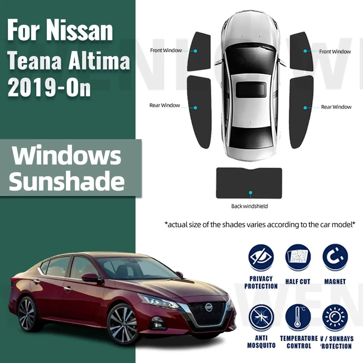 For Nissan Teana Altima L34 2018-2023 Magnetic Car Sunshade Shield Front Windshield Curtain Rear Side Window Sun Shade Visor
For Nissan Teana Altima L34 2018-2023 Magnetic Car Sunshade Shield Front Windshield Curtain Rear Side Window Sun Shade Visor