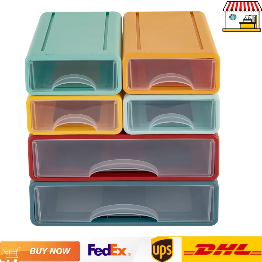Stackable Desktop Organizer Dustproof 6-Grid Makeup Storage Drawers Office Supplies Organizer Colorful/White
Stackable Desktop Organizer Dustproof 6-Grid Makeup Storage Drawers Office Supplies Organizer Colorful/White