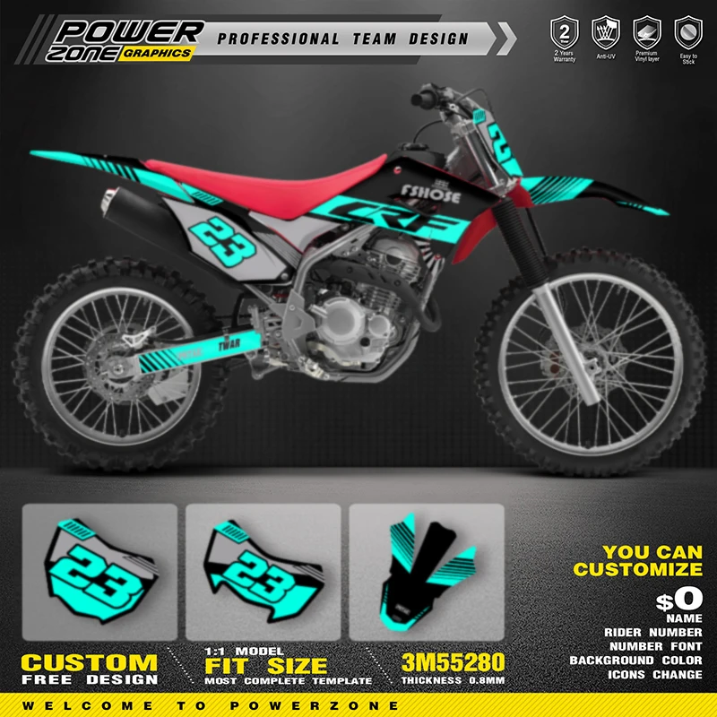 Наборы графических наклеек для мотоцикла Powerzone для Honda CRF250F 2019 2020 2021 250F 250cc, индивидуальный номер 007
Наборы графических наклеек для мотоцикла Powerzone для Honda CRF250F 2019 2020 2021 250F 250cc, индивидуальный номер 007