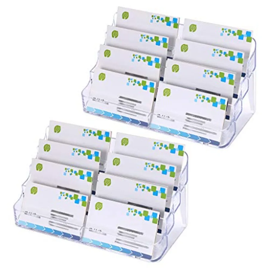 2pcs 8 Pockets Acrylic Business Card Holder Stand Clear Desktop Countertop Acrylic Index Card Filling Display
2pcs 8 Pockets Acrylic Business Card Holder Stand Clear Desktop Countertop Acrylic Index Card Filling Display
