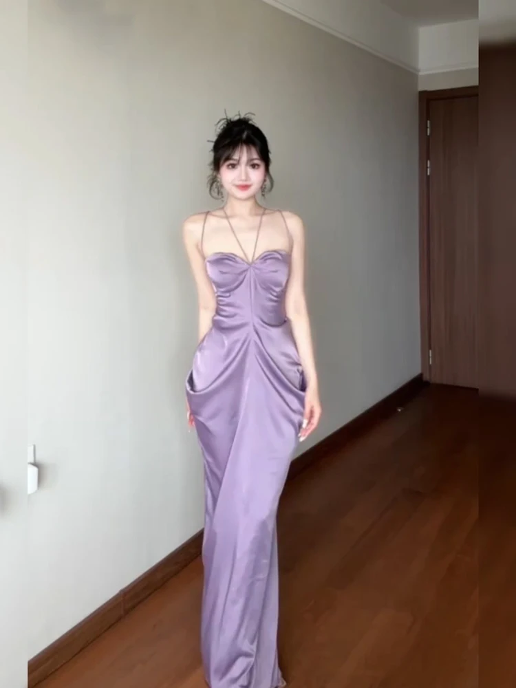 Keni plus Size Purple Backless Sexy Strap Dress Women Summer Elegant Ladylike Gown A-Line Long Dress V-Neck Sleeveless
Keni plus Size Purple Backless Sexy Strap Dress Women Summer Elegant Ladylike Gown A-Line Long Dress V-Neck Sleeveless
