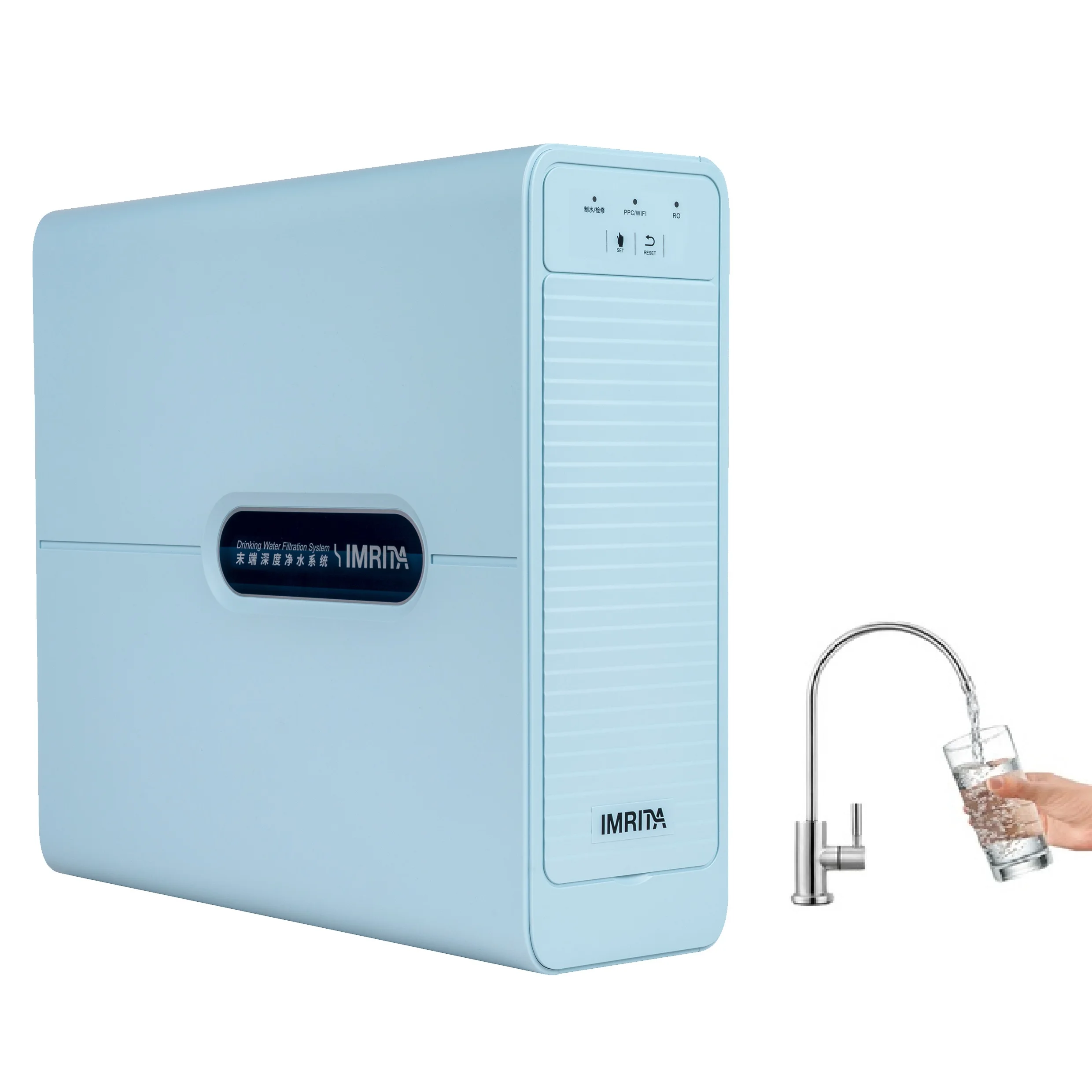 SHENZHEN IMRITA Cabinet Box Type 3 Stage 800GPD RO Quick Connect Water Purifier Smart Home Kitchen Appliances For Drinking
SHENZHEN IMRITA Cabinet Box Type 3 Stage 800GPD RO Quick Connect Water Purifier Smart Home Kitchen Appliances For Drinking