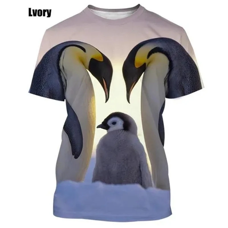 Emperor Penguin Animal T Shirts for Men Fashion 3D Aptenodytes Forsteri Printed T-shirt Cool Cartoon Kids Short Sleeve Tee Shirt
Emperor Penguin Animal T Shirts for Men Fashion 3D Aptenodytes Forsteri Printed T-shirt Cool Cartoon Kids Short Sleeve Tee Shirt