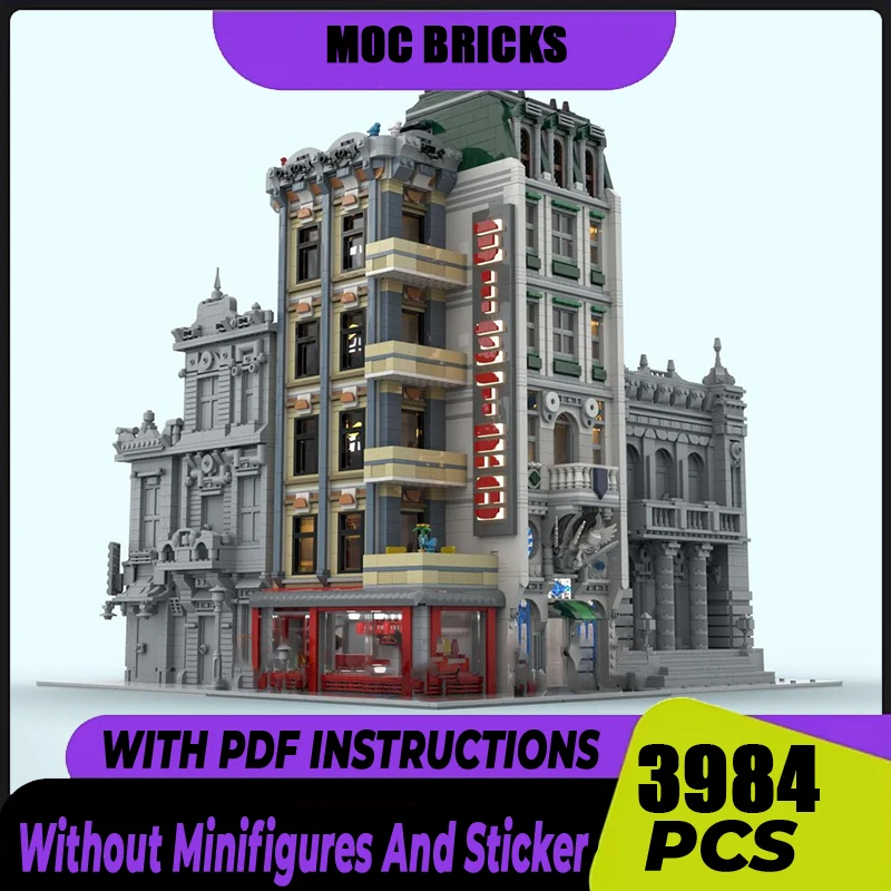 Moc Building Blocks Tower Corner Model Technology Bricks DIY Assembly Gift Holiday City Street View Construction Set Toy
Moc Building Blocks Tower Corner Model Technology Bricks DIY Assembly Gift Holiday City Street View Construction Set Toy