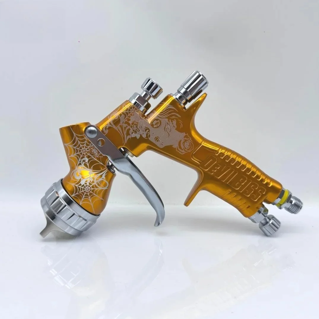 GTl Pro Golden Spider Carving Spray Gun TE20 1.3mm Nozzle LVMP Paint Tool 600ml Cup Varnish and Primer for DEVILBLSS
GTl Pro Golden Spider Carving Spray Gun TE20 1.3mm Nozzle LVMP Paint Tool 600ml Cup Varnish and Primer for DEVILBLSS
