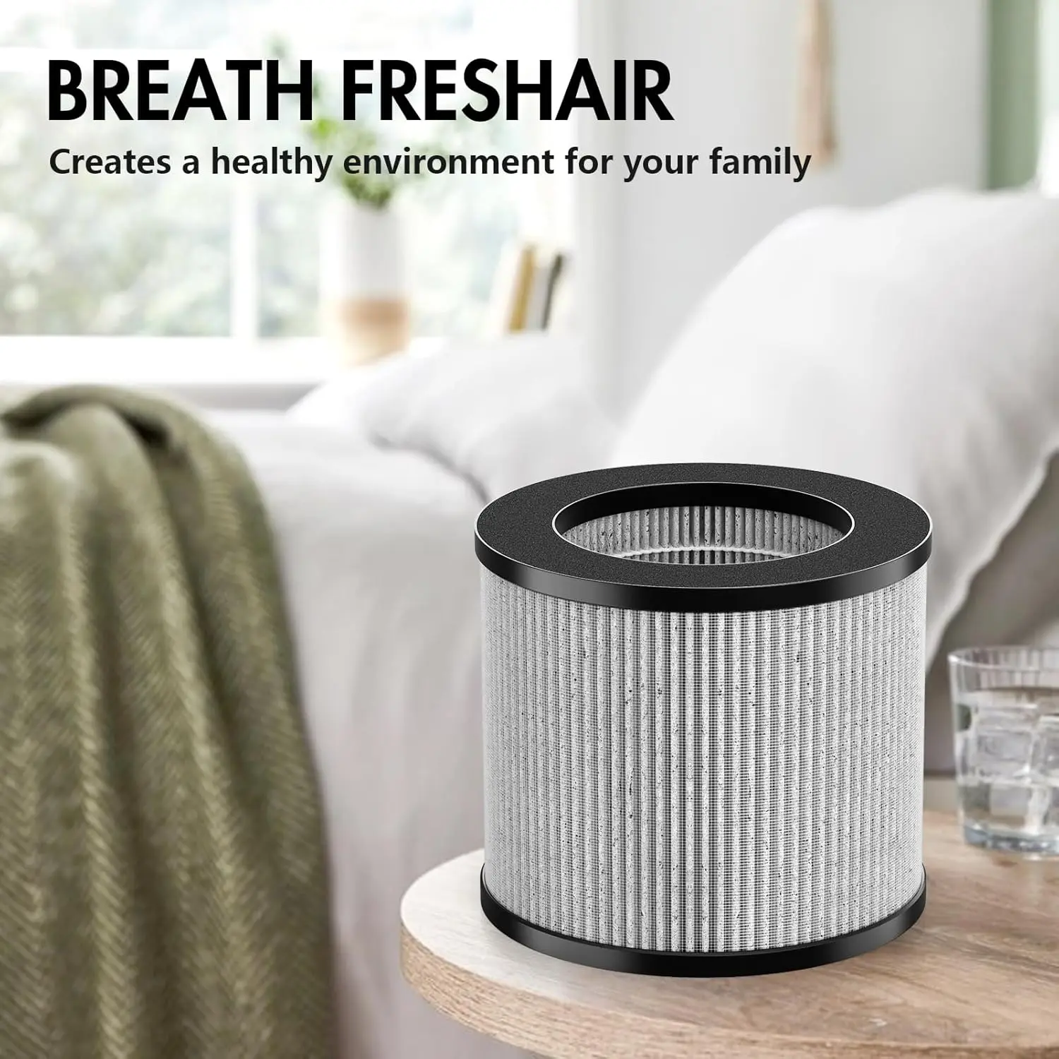 2081 Replacement H13 HEPA Air Purifier Filter for Home, 360° 3-Layer Filtration, 6-Month Lifespan, Dust Pollen
2081 Replacement H13 HEPA Air Purifier Filter for Home, 360° 3-Layer Filtration, 6-Month Lifespan, Dust Pollen