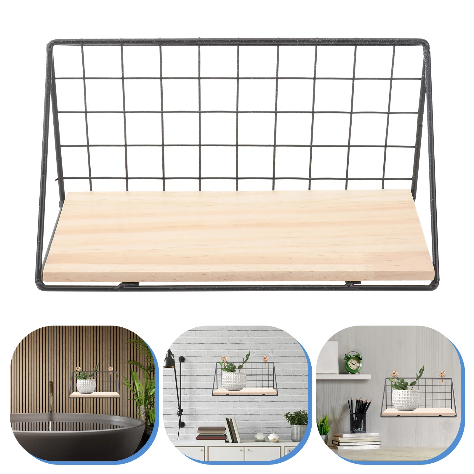 Wall Storage Rack Decorative Kitchen Bathroom Metal Shelf Edging Home Decoration Iron
Wall Storage Rack Decorative Kitchen Bathroom Metal Shelf Edging Home Decoration Iron