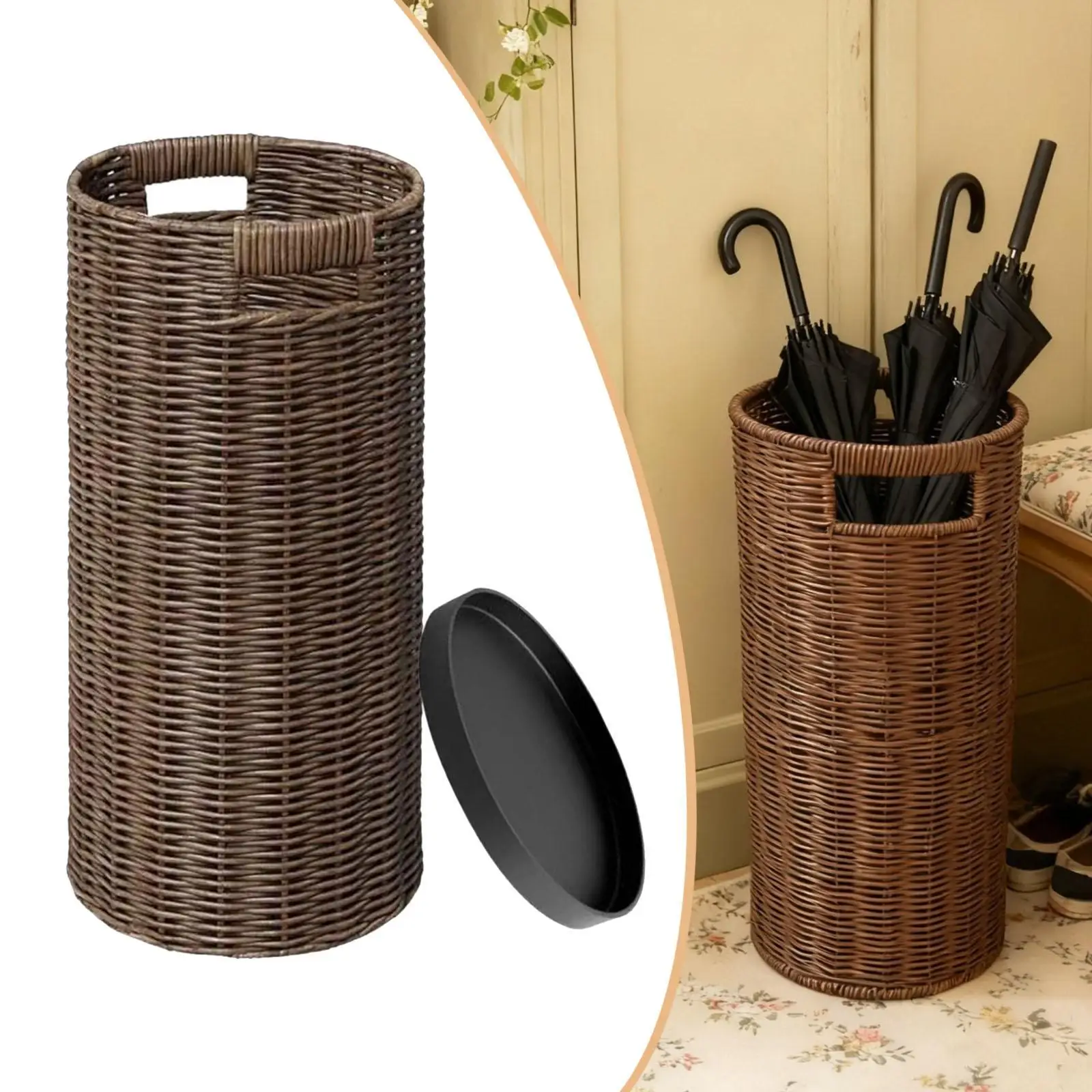Modern Square PE Umbrella Stand with Drip Tray Stable Floor Organizer Basket for Home Office Indoor Entryway
Modern Square PE Umbrella Stand with Drip Tray Stable Floor Organizer Basket for Home Office Indoor Entryway