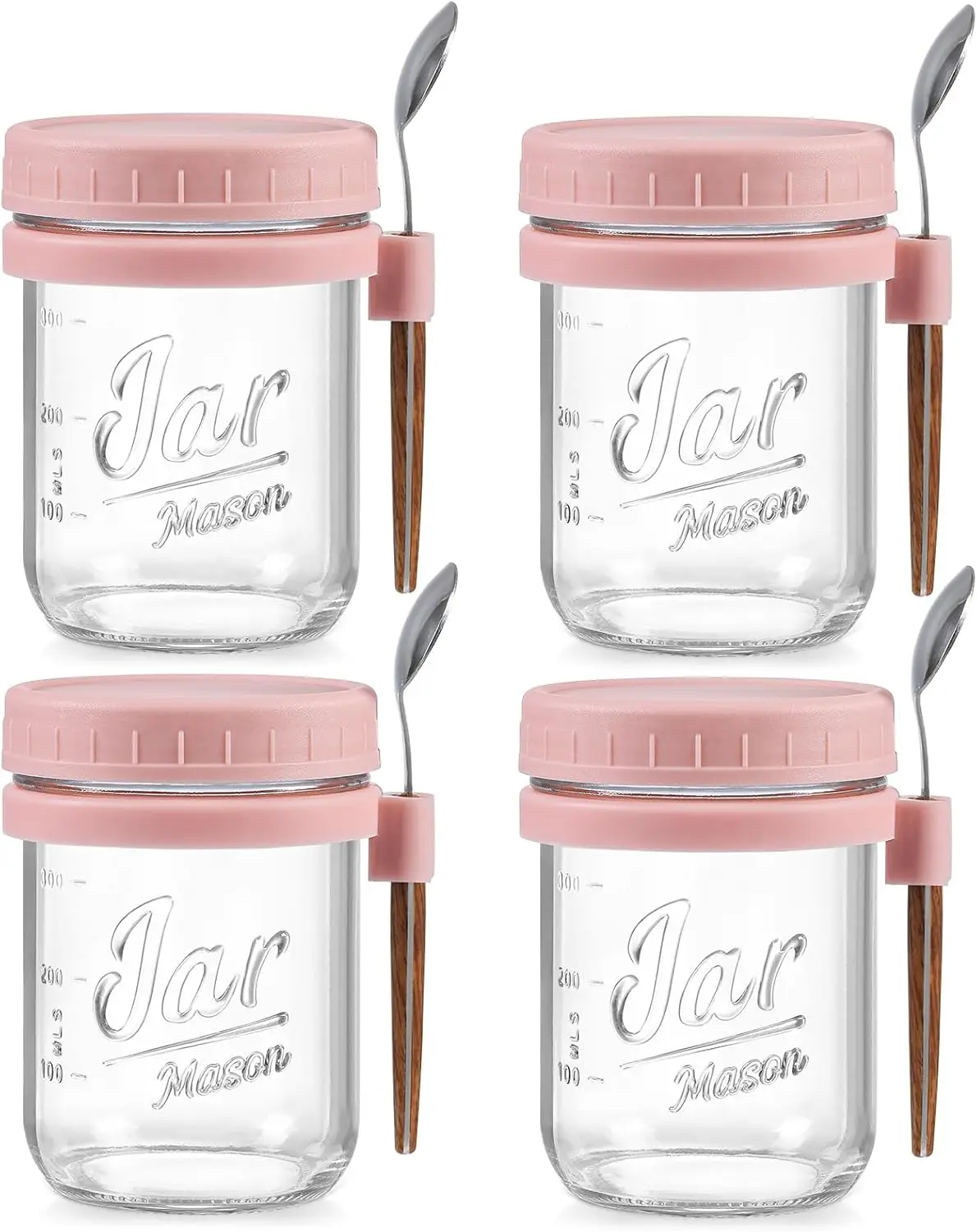 4 Pack Overnight Oats Containers with Lids and Spoons, 16 oz Glass Jars with Airtight Lids, Overnight Oats Jars for Milk,
4 Pack Overnight Oats Containers with Lids and Spoons, 16 oz Glass Jars with Airtight Lids, Overnight Oats Jars for Milk,