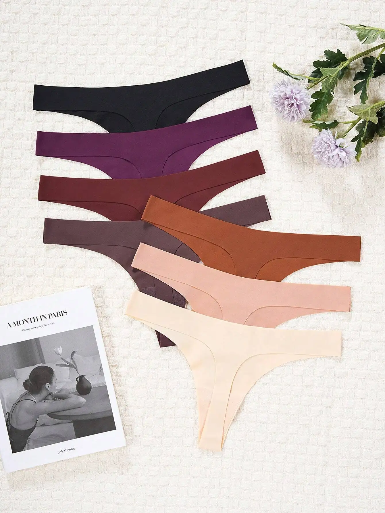 Women Casual Comfy Plain Multicolor Fabric Thong Panties Slight Stretch
Women Casual Comfy Plain Multicolor Fabric Thong Panties Slight Stretch