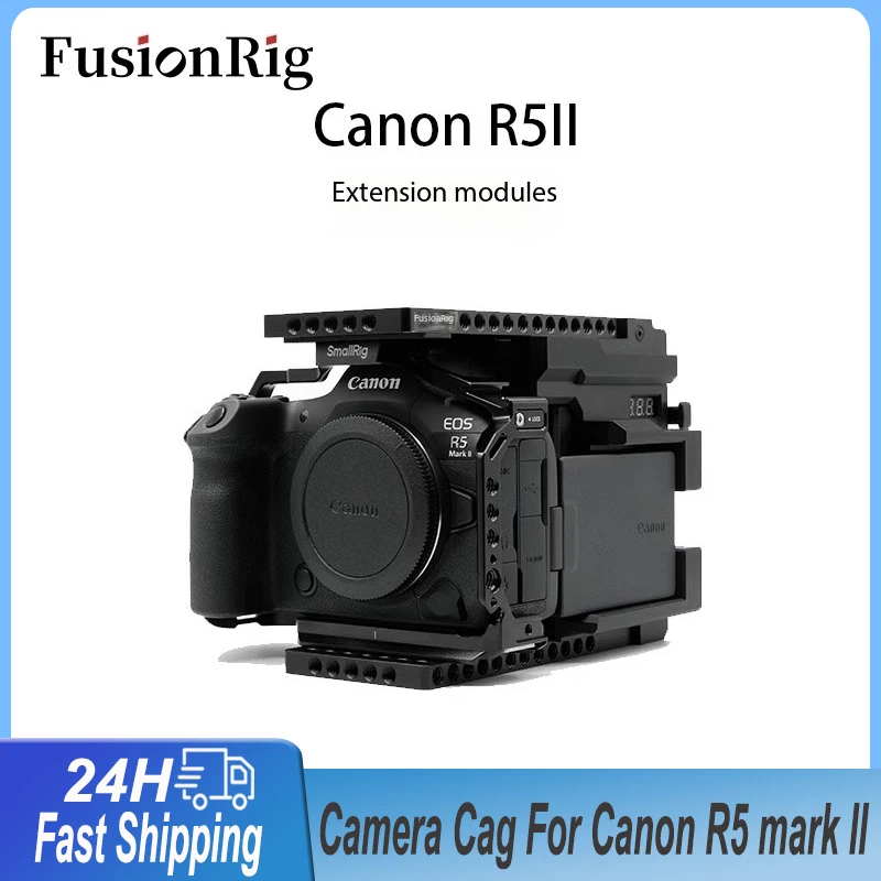 Клетка для камеры из алюминиевого сплава FusionRig для Canon R5 mark II Cage Rig, модуль расширения cineback, быстросъемная пластина
Клетка для камеры из алюминиевого сплава FusionRig для Canon R5 mark II Cage Rig, модуль расширения cineback, быстросъемная пластина