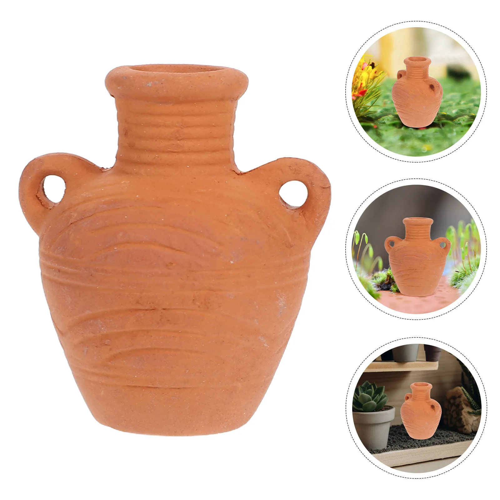 Mini Terracotta Planter for Succulents and Tiny Greenery Vintage Compact Planter Pot Breathable Clay Flower Pot Indoor Desk
Mini Terracotta Planter for Succulents and Tiny Greenery Vintage Compact Planter Pot Breathable Clay Flower Pot Indoor Desk