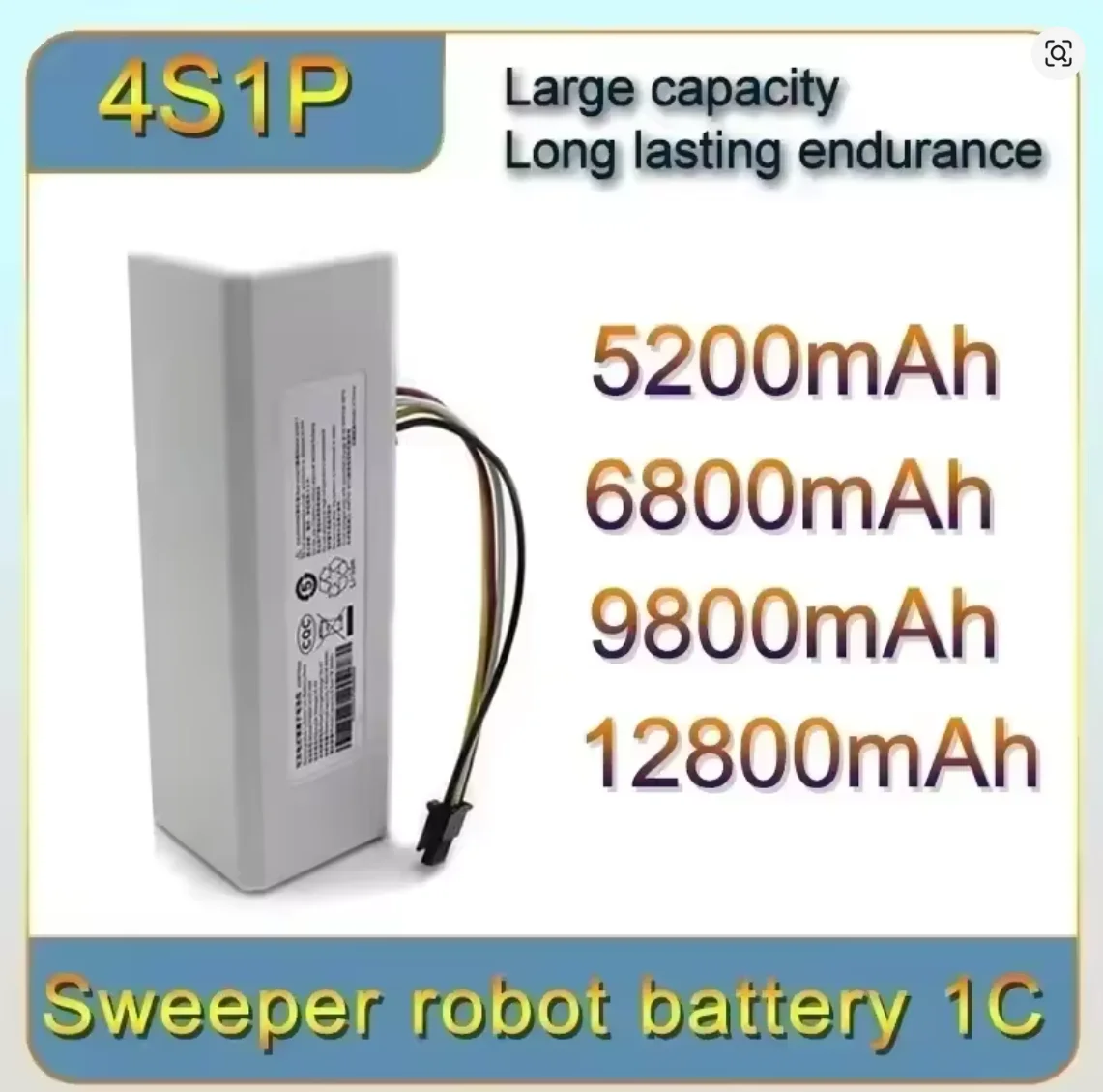 NEW For Xiaomi Mijia 1C STYTJ01ZHM 14.4V 12800Mah P1904-4S1P-MM Battery Robot Vacuum Mop Cleaner Accessories Parts original
NEW For Xiaomi Mijia 1C STYTJ01ZHM 14.4V 12800Mah P1904-4S1P-MM Battery Robot Vacuum Mop Cleaner Accessories Parts original