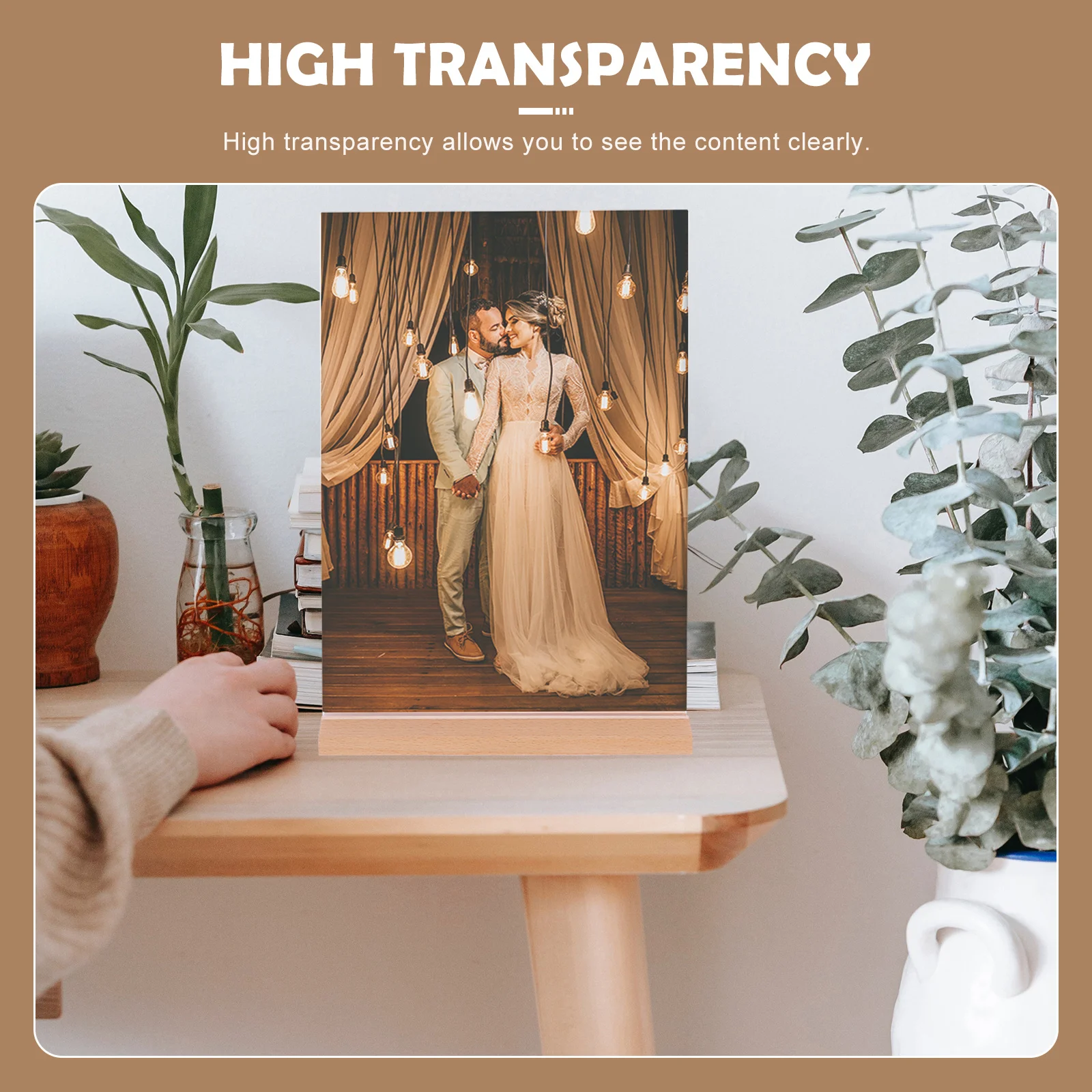 Acrylic Sign Holder Wood Base Price Display Holder Clear Brochure Stand Stable Professional Price Sign Stand
Acrylic Sign Holder Wood Base Price Display Holder Clear Brochure Stand Stable Professional Price Sign Stand