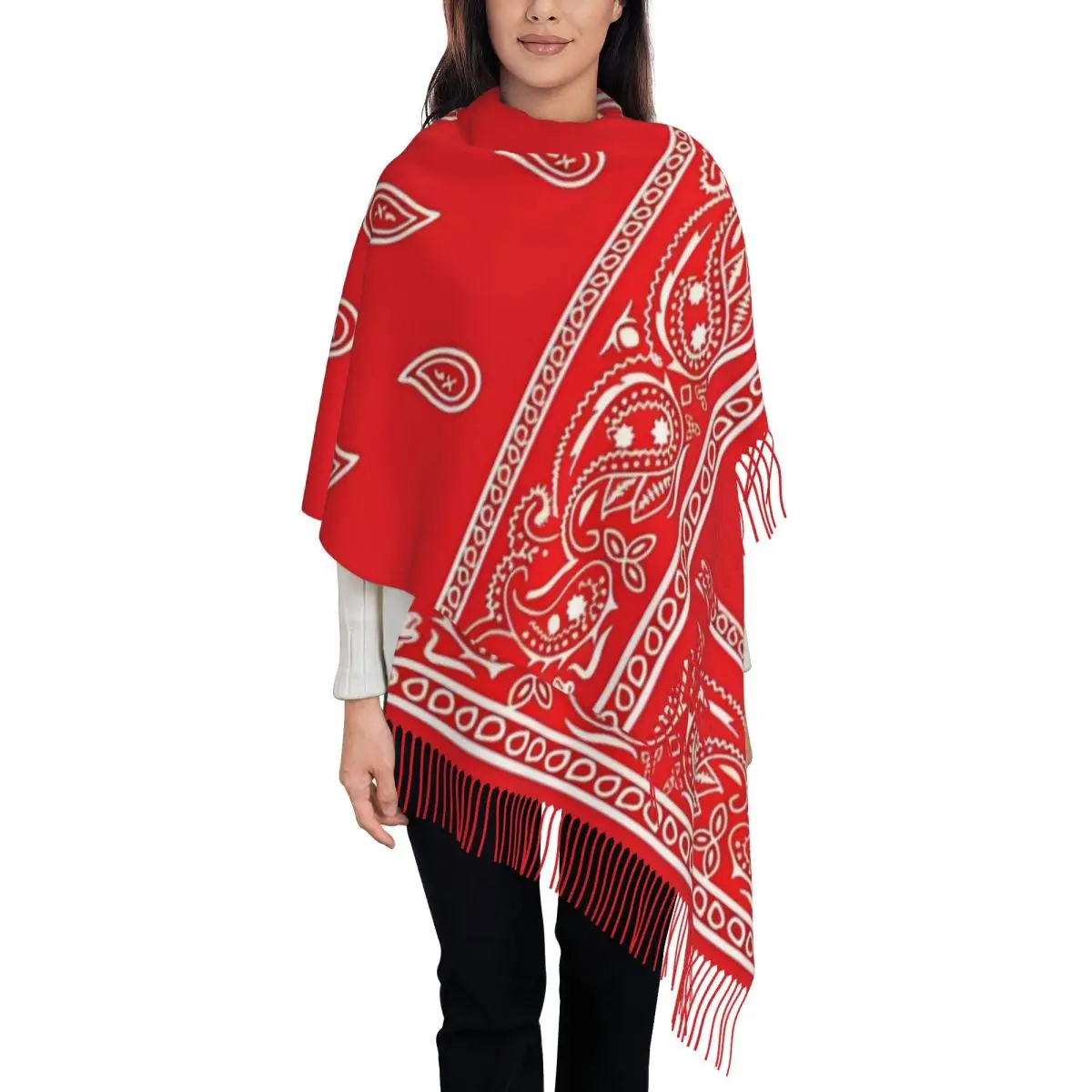 Red Paisley Pattern Shawl Wrap for Women Winter Warm Long Soft Scarf Bohemia Neckerchief Tassel Scarves
Red Paisley Pattern Shawl Wrap for Women Winter Warm Long Soft Scarf Bohemia Neckerchief Tassel Scarves