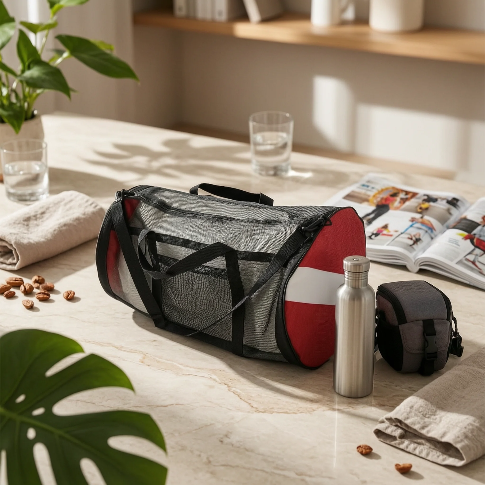 Mesh Duffel Bag with Shoulder Strap Ventilated Mesh Duffel Bag with Zipper Closure Lightweight Heavy Duty for Scuba Divers
Mesh Duffel Bag with Shoulder Strap Ventilated Mesh Duffel Bag with Zipper Closure Lightweight Heavy Duty for Scuba Divers