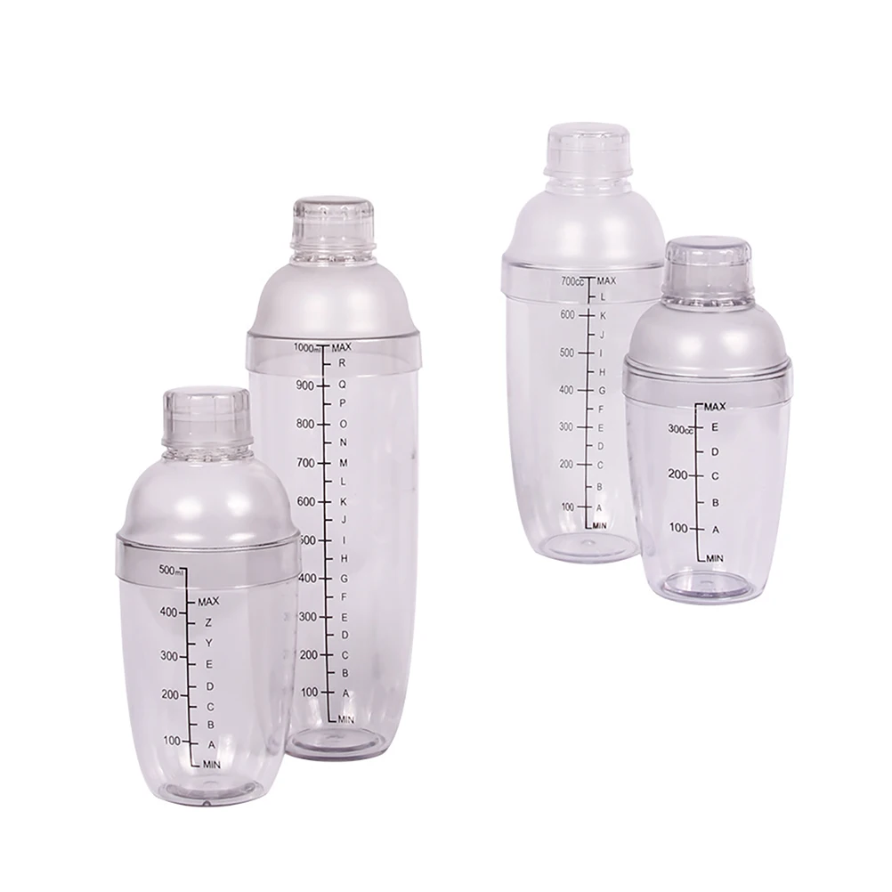 4Pcs Cocktail Shaker Set Clear Scale Printed Cups Home Bar Use Frosted NonSlip Shake Smooth Pour Internal Filter Sealed
4Pcs Cocktail Shaker Set Clear Scale Printed Cups Home Bar Use Frosted NonSlip Shake Smooth Pour Internal Filter Sealed