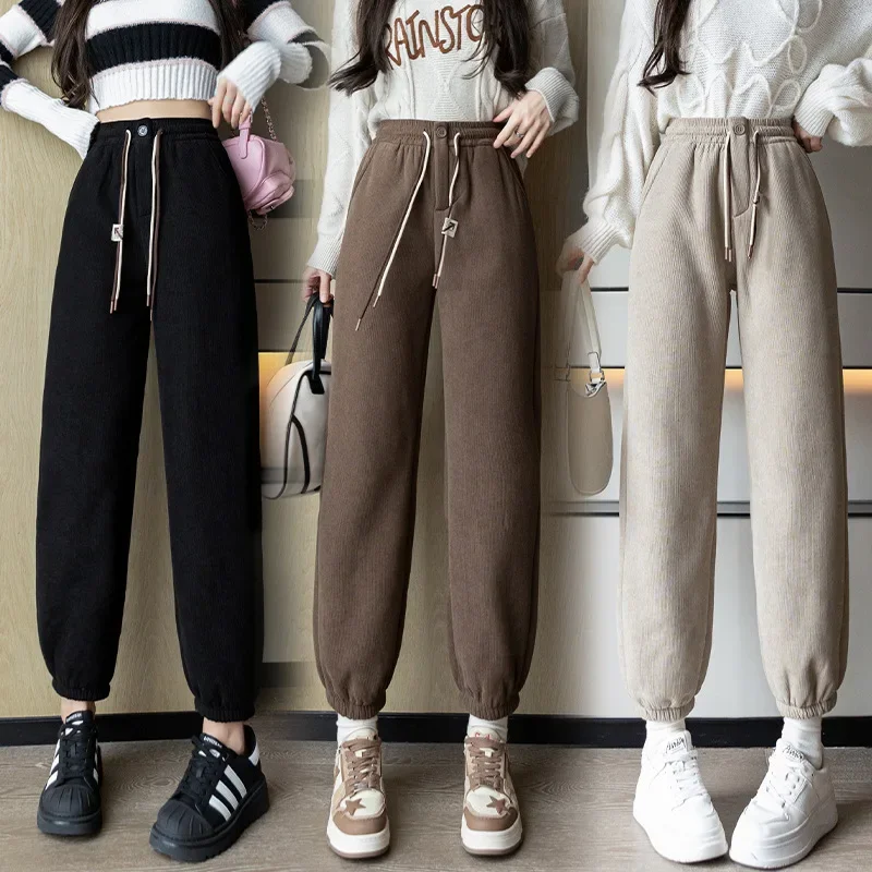 2024 Thickened Warm Pants for Women's Winter Korean Fashion Wool Sweatpants Office Oversized Wide Leg X400
2024 Thickened Warm Pants for Women's Winter Korean Fashion Wool Sweatpants Office Oversized Wide Leg X400