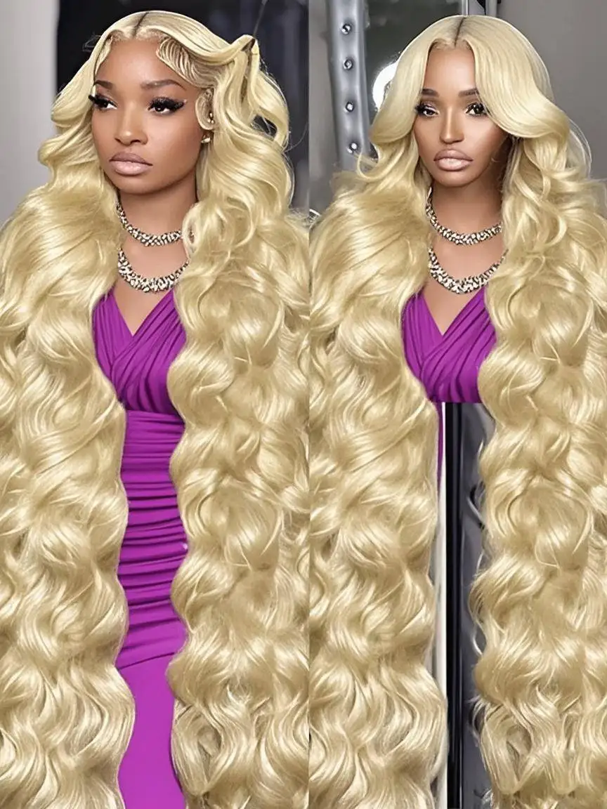 36 40Inch 613 Blonde Body Wave Lace Front Wig 13x4 13x6 HD Transparent Lace Frontal Wigs Human Hair Honey Color Pre Plucked 220%
36 40Inch 613 Blonde Body Wave Lace Front Wig 13x4 13x6 HD Transparent Lace Frontal Wigs Human Hair Honey Color Pre Plucked 220%