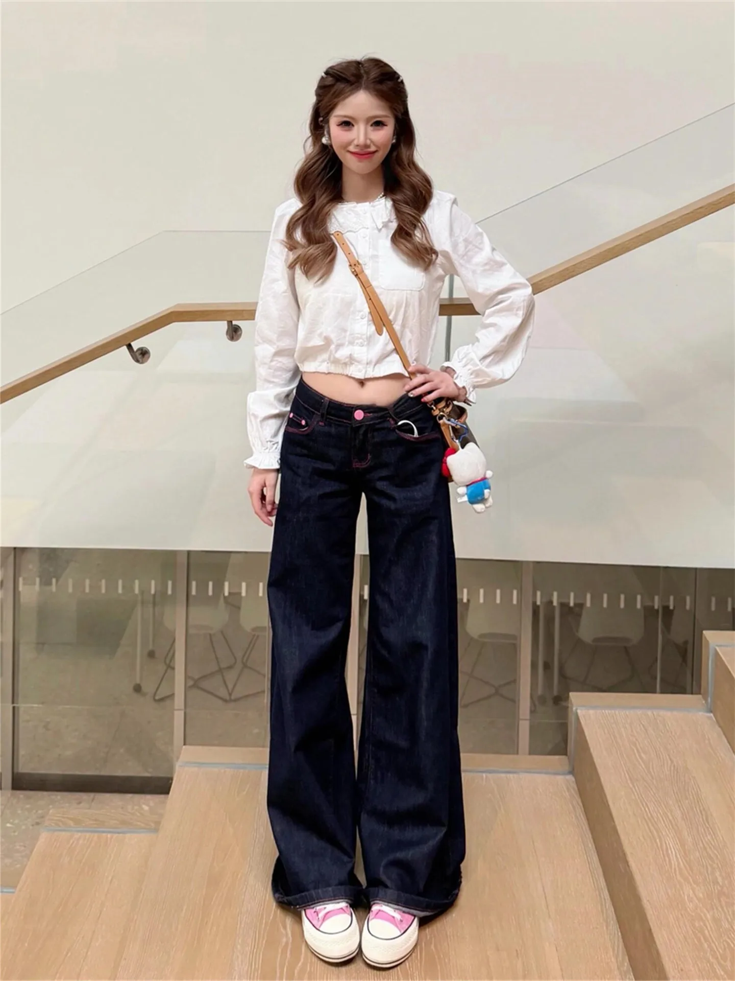 American Vintage Low Waist Wide Leg Jeans Women Loose Slimming Tall Extended Straight Cut Pants Casual Cotton Denim Skinnies
American Vintage Low Waist Wide Leg Jeans Women Loose Slimming Tall Extended Straight Cut Pants Casual Cotton Denim Skinnies