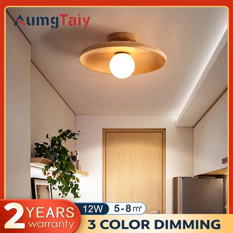 Wooden Round Ceiling Light Nordic Ceiling Lamp for Cloakroom Bedroom Study Room Corridor Home Decor Indoor Lighting 12W LED
Wooden Round Ceiling Light Nordic Ceiling Lamp for Cloakroom Bedroom Study Room Corridor Home Decor Indoor Lighting 12W LED