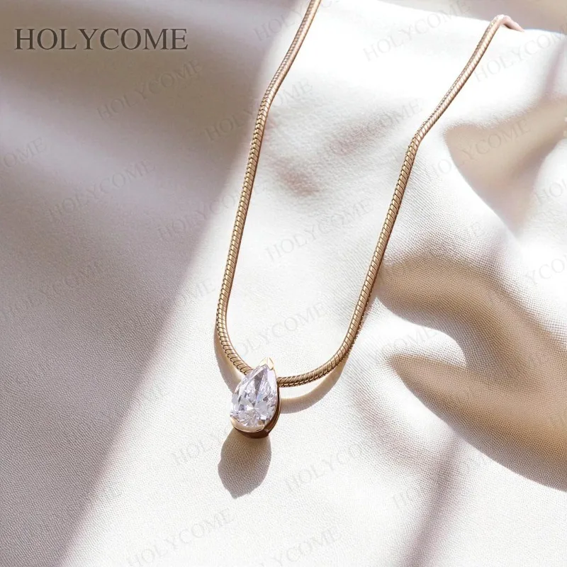 Ожерелье-цепочка в виде змеи на заказ, лабораторный бриллиант грушевидной формы 2CT VS1 с сертификатом IGI, специальный дизайн для женщин, обручальные украшения
Ожерелье-цепочка в виде змеи на заказ, лабораторный бриллиант грушевидной формы 2CT VS1 с сертификатом IGI, специальный дизайн для женщин, обручальные украшения