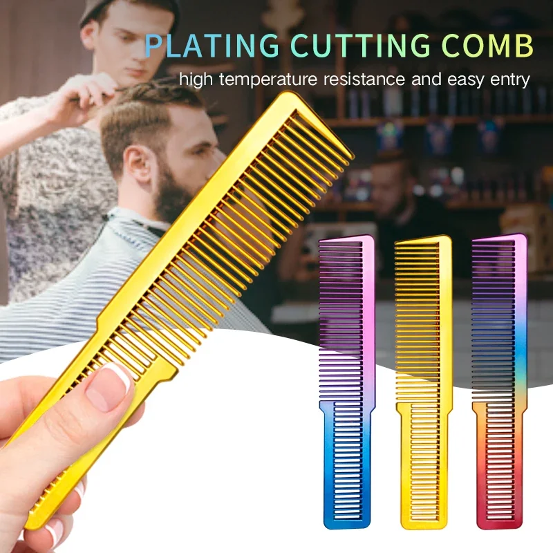 Barber Fading Comb Professional Heat Resistant Hair Cutting Comb Anti-Static Electroplated Finish Salon Stylist Clipper Tool
Barber Fading Comb Professional Heat Resistant Hair Cutting Comb Anti-Static Electroplated Finish Salon Stylist Clipper Tool
