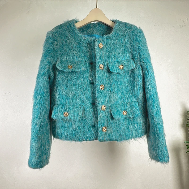French High Quality Gentle Fragrance Quilted Coats Women Elegant Green Padded Wool Blended Grey Casual Female Coat Autumn Winter
French High Quality Gentle Fragrance Quilted Coats Women Elegant Green Padded Wool Blended Grey Casual Female Coat Autumn Winter