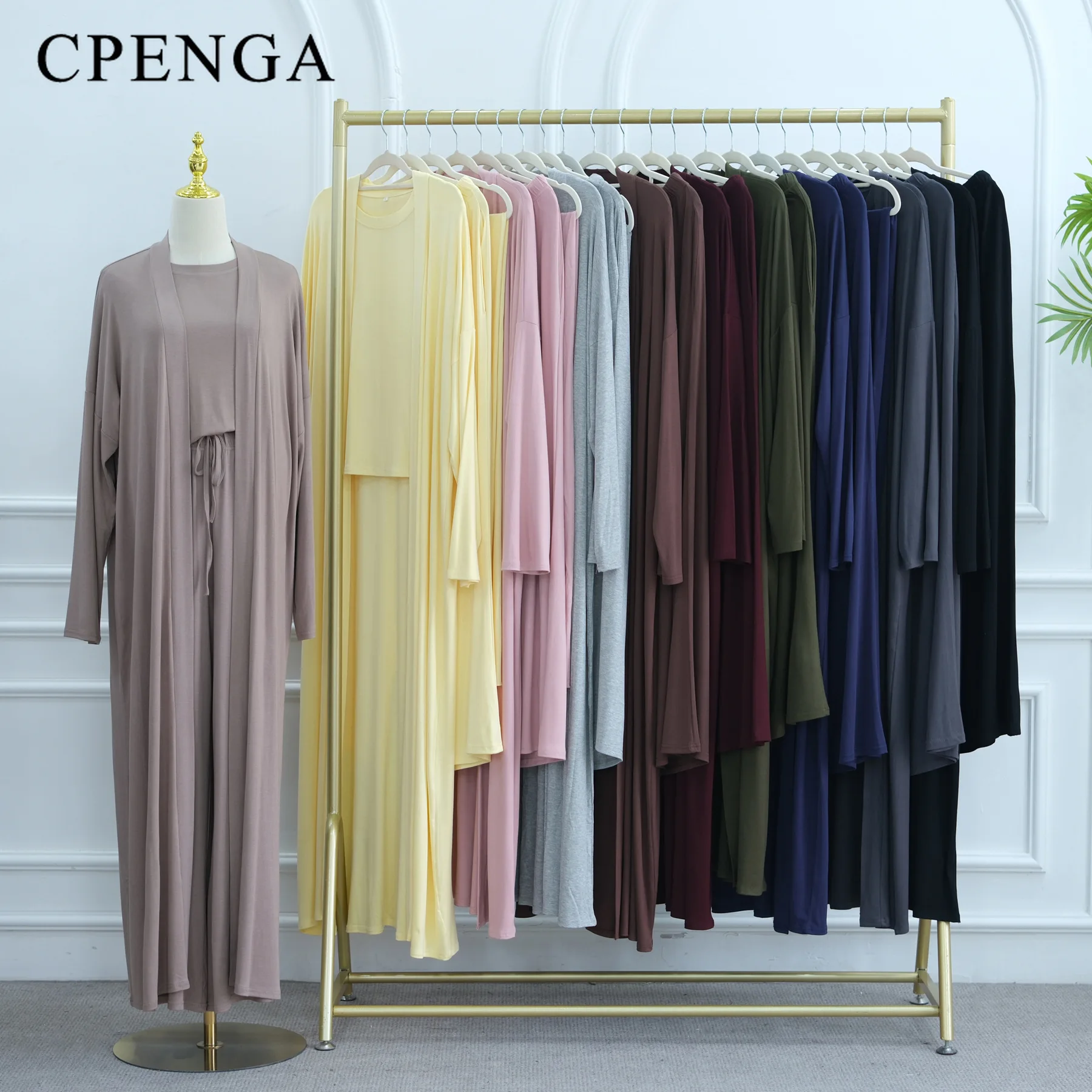 Ramadan Three-piece Muslim Outfit Set for Women Elegant Dubai Modest Abaya Top Pant and Dress Islam Vacation Robe Turkey Kaftan
Ramadan Three-piece Muslim Outfit Set for Women Elegant Dubai Modest Abaya Top Pant and Dress Islam Vacation Robe Turkey Kaftan