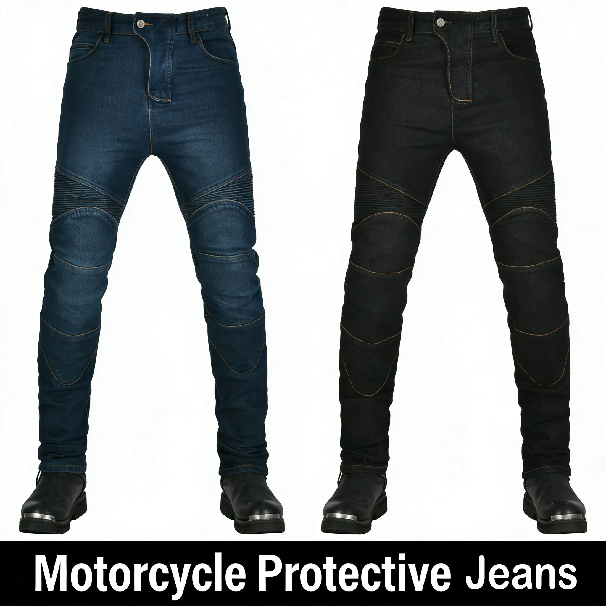 Motorcycle Protective Racing Pants Rider Straight-leg Jeans Anti-drop Pants Motorcycle Racing Off-road Cycling Pants CE Approved