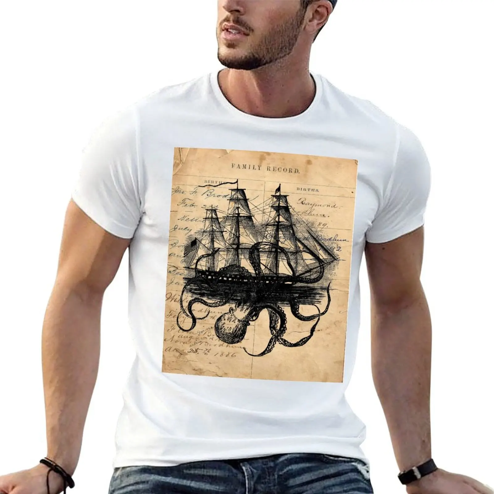 Kraken Attacking Ship on Ledger DesignKAS947 T-Shirt man t shirt summer t shirts for man pack cotton T-Shirt
Kraken Attacking Ship on Ledger DesignKAS947 T-Shirt man t shirt summer t shirts for man pack cotton T-Shirt