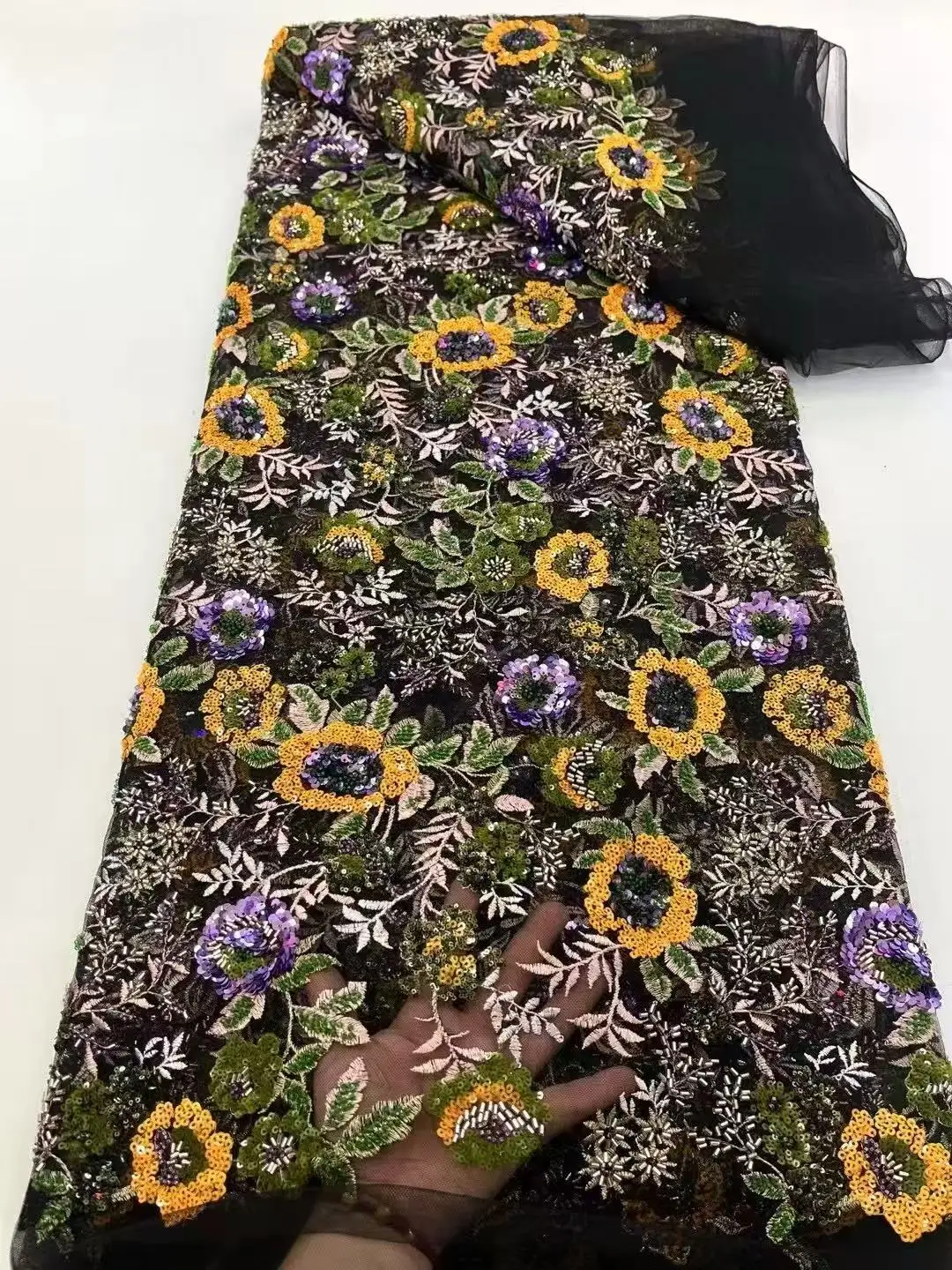 Luxury African Sequins Beaded Lace Fabric 2025 High Quality Lace 5 Yards Gold French Lace Fabric Nigerian Lace Fabrics Party
Luxury African Sequins Beaded Lace Fabric 2025 High Quality Lace 5 Yards Gold French Lace Fabric Nigerian Lace Fabrics Party